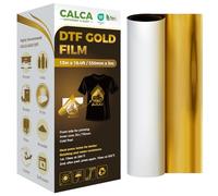 CALCA DTF Gold Silver Foil Film Roll, 13in x 16.4ft, Cold Peel, 1 Sheet