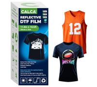CALCA Specialty DTF Transfer Film - 11.8in x 16.4ft/30cm x 5m Solid Color Reflective DTF Film Roll,Cold Peel