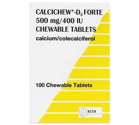 Calcichew D3 Forte 500mg/400iu Chewable Tablets 100