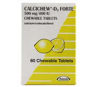 Calcichew-D3 Forte 500mg/400UI Chewable Tablets 60