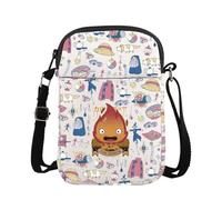 Calcifer Crossbody Bag Anime Calcifer Gift Japanese Anime Gift Movie Character Inspired Shoulder Bag Anime Fire Gift (Fire CB UK2)