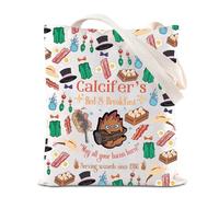 Calcifer Lover Handbag Calcifer's Bed & Breakfast Tote Bag Anime Calcifer Gift Japanese Anime Inspired Gift (bed full T UK)