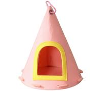 Calcipxx Castle-Style Bird Nest - Hanging Felt Ornament with Conical Design and Large Entrance
