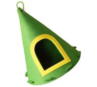 Calcipxx Castle-Style Bird Nest - Hanging Felt Ornament with Conical Design and Large Entrance