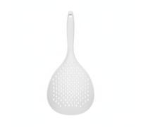 Calcipxx Skimmer Strainer Spoon, Long Handle PP Plastic for Draining Noodles and Solids from Deep Pots, 36.5 cm (1 PC)