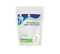 Calcium 500mg & Vitamin D 200IU 120 Tablets Bone Health & Strength Support Enhanced Absorption Formula Essential Nutrients for Adults