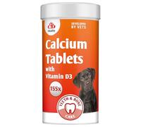 Calcium and Phosphorus Dog Nutritional Supplement - Teeth and Bone Care - 155 tablets - for strong bones and teeth, suitable for growing puppy