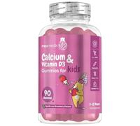 Calcium and Vitamin D for Kids | 90 Tasty Gummies | 45 Days Supply