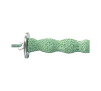 Calcium Bird Perch for Parrots, Natural Resin Chew Toy, Sandpaper Surface for Molar Grinding, Ideal Parrot Perch for Cockatiels and Small Birds, 12 Inch