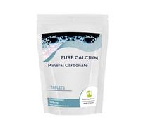 Calcium Carbonate 400mg 90 Tablets Made in The UK Provide Essential Vitamins and Minerals for Healthy Bones and Teeth