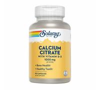 Solaray Calcium Citrate With Vitamin D-3, 1000 Mg, 90 Caps (Pack of 1)