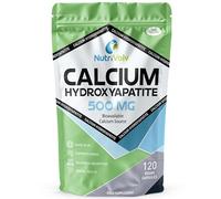 Calcium Hydroxyapatite | 120 Capsules | MCHA - Microcrystalline Hydroxyapatite | Healthy Bones & Teeth | 500mg Elemental Calcium Per 2 Capsule Dose | Most Bioavailable Form | by NutriVolv