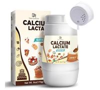 Calcium Lactate Powder 170g - Pure Food-Grade Calcium Lactate, Non-GMO Food Stabilizer for Baking, Cooking, Neutralize Acidity, Bulking Agent, Breads, Pastries, Ice Cream, Jellies, Dairy Products