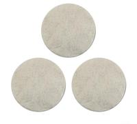 Calcium-Magnesium-Silicate Fibre Fireplace Safety Blanket Bio Fire Ethanol Burner Protection Round Disk 8.6x1.2cm White 1/2/3/5pcs(3pcs)