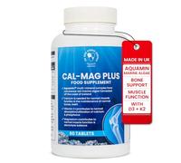 Calcium Magnesium with Aquamin Marine Algae | 60 Tablets | Made in UK