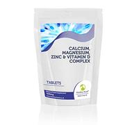 Calcium Magnesium Zinc & Vitamin D Tablets Mineral Food Supplement Complex - Pack of 180 Pills