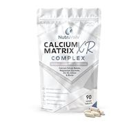 Calcium Matrix XR Complex | 90 Vegan Tablets | Calcium Citrate Malate, Magnesium Bisglycinate, K2 MK-7, D3, Boron & Silicon | Premium Bone & Muscle Support | 30 Days Supply | UK Made | by NutriVolv