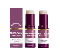 Calcium Multi Balm, Anti-Ageing & Firming Korean Skincare Stick, Anti-Ageing Eye Cream Against Wrinkles & Dark Circles, Collagen Moisturising Pen for Eyes, Neck, Face (2 Pieces)