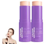 Calcium Multi Balm, Korean Skin Care Collagen Moisturing Stick, Wrinkle Bounce Multi Balm, Wrinkle Core Stick, Anti-aging, Hydrating, Firming Skin Sticks, Suitable for Eyes, Face, Neck Daily Use (2)