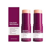 Calcium Multi Balm Stick, Calcium Volume Balm for Anti-Wrinkles/Aging/Sagging, Hydating & Lifting, Collagen Moisturing Stick Suitable for Eyes, Face, Neck (2 Pcs)
