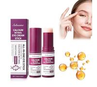 Calcium Multi Balm Stick with Calcium and Retinol, Hydrating and Firming Eye Balm Stick for Under Eye, Reduces Fine Lines, Lightweight and Portable All-In One Eye Stick 10g*2
