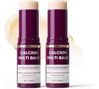 Calcium Multi Balm Volume Stick Korean Collagen Moisturizing Anti Aging Firming Skin Care for Eyes Face and Neck Wrinkle Treatment Hydrating Core Formula (2pcs)
