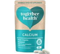 Calcium - Together Health - Seaweed-Based Calcium - 72 Trace Minerals - Vegan Friendly - Made in The UK - Pack of 6-360 Vegecaps
