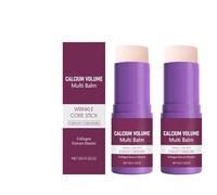Calcium Volume Multi Balm, Wrinkle Core Stick, Korean Collagen Moisturing Stick, Hydrating, Anti-aging, Vitamin E & Almond for Lip Balm Eye Cream Neck (2)