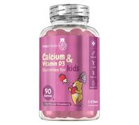 Calcium with Vitamin D3 90 Strawberry & Vanilla Gummies for Kids maxmedix