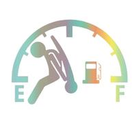 Calcomanías Para Coches | Pegatinas Reflecantes Divertidas Waterproof | Señal De Alto Consumo Para Tapón De Tanque Vehículos Camión Furgoneta Sedán Ventana Puerta Decoración Automóvil