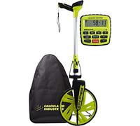 Calculated Industries #6575 DigiRoller Plus III 12.5 Inch Estimators Electronic Distance Measuring Wheel with Large Backlit Digital Display; Measure in Feet, Inches, Meters, Yards; Carrying Pack