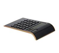 Calculator, 10 Digits Large Buttons Calculator Solar Desktop Calculator with Large LCD Display Sensitive Button for Home Office Business (black)