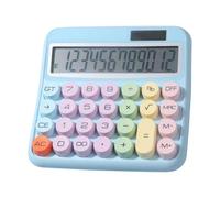 Calculator Desktop - Buttons 12 Digit Calculator | 5- LCD Screen Colorful 15-Degree Tilting Screen Laying Machine For Home School Work Retail Students Banking And Many More