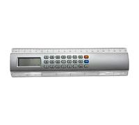 Calculator Drawing-Supplies Dual-Purpose Pocket Size Handheld Smart Calculator Ruler for School Silver