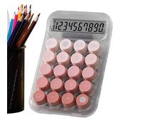 Calculator for, Mechanical Keyboard Calculator, Cute Keyboard with Mechanical Buttons - Transparent and Durable Portable Mechanical for Calculations