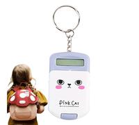 Calculator Keychain - Small Pocket Calculator, Unique Student Key Pendant | Pocket Electronic Keypad Ring Calculator, Key Chain Calculator for Small Digits