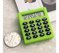 Calculator Pocket Mini Small Protable- School/Kids/Home/Office/Nurses- Solar/Battery - Basic Fully Functional - 8-Digit Display - Parties/Gifts/Events (Green, 1Pcs)