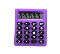 Calculator Pocket Mini Small Protable- School/Kids/Home/Office/Nurses- Solar/Battery - Basic Fully Functional - 8-Digit Display - Parties/Gifts/Events (Purple, 1Pcs)