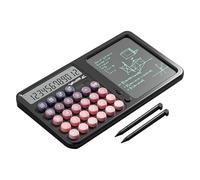 Calculators - Black Desk Calculator - Basic Calculator | Calculation Tool With Handwriting Drafting Board | Large Display Calculators Desktop Eye Protection For Students Business Adults School Home