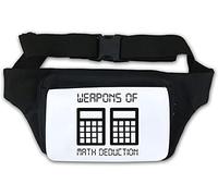 Calculators Weapons of Math Deduction Funny Waist Bag Fanny Pack White