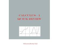 Calculus - 1 Quick Review (Focus Quick Review Series)
