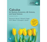 Calculus for Business, Economics, Life Sciences, and Social Sciences – Global Edition – Pearson