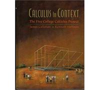 Calculus in Context: The Five College Calculus Course