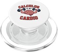 CALCULUS IS MY CARDIO Brain Lifting Weights Workout Gym PopSockets PopGrip for MagSafe