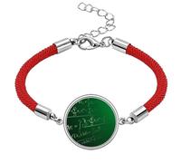 Calculus Mathematical Formulas Painted Stick Lucky Red String Bracelet Rope Bracelet Handmade