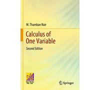 Calculus of One Variable