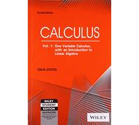 CALCULUS, VOLUME I, 2ND ED