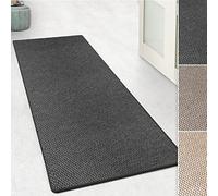 Calcutta Rug Runner, Tiger Eye Design | Sisal Optic, Luxurious Floor Runner Rug, Area Rug for Living Rooms, Kitchen, Bedroom and Hallway (Anthracite, 66 x 200 cm)