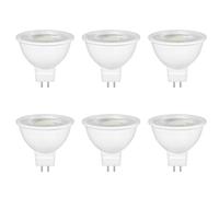 Caldarax 6 Pack MR16 GU5.3 LED 5W 12V Reflector Bulb, Cool White 6000K, Equivalent to 50W 35W Halogen Spotlight Bulb, 500LM, 120°Beam Angle, Non-Dimmable, for Hallway, Ceiling Spotlight