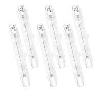Caldarax 6 Pack R7S Halogen Bulb 78mm 100W, Dimmable Halogen Linear Light Bulb, 2700K Warm White, 1500lm, J-Type Linear Double Ended Flood Light Bulb, for Spotlights, Security, Floor Lamps